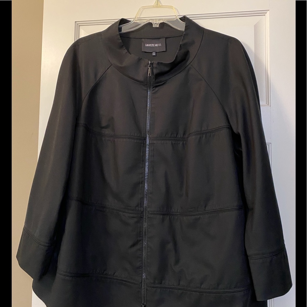 Lafayette 148 NY funnel neck jacket